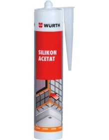Resim Würth Silikon Asetat 310 Ml Siyah İç Mekan Tek Kompenentli 1 A... 