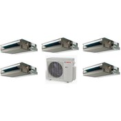 Resim Bosch 42000 BTU 1 Dış + 5 İç Ünite (9+9+12+12+12) Kanal Tipi Multi Inverter Klima 
