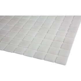 Resim MozaiKristaL Mutfak, Banyo, Havuz, Sauna, Spa ve Tüm Yüzeyler Için 25X25 Beyaz Cam Mozaik 