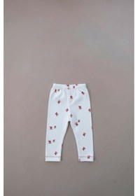Resim Oh La La Koala Çan Baskılı Paça Dikiş Detaylı Bebek Tayt Pembe 