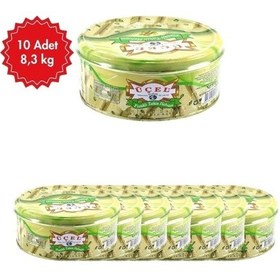 Resim Üçel Fıstıklı Helva 830 G X 10 Adet Geleneksel Tatlı Antep Fıstıklı Kahvaltılık & Atıştırmalık 