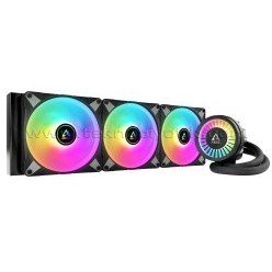 Resim Arctic Liquid Freezer III - 420 A-RGB Intel / AMD Uyumlu, 420mm Radyatörlü, 3x14cm P14 PWM Fanlı, Sıvı İşlemci Soğutucu Siyah (AR-ACFRE00145A) 
