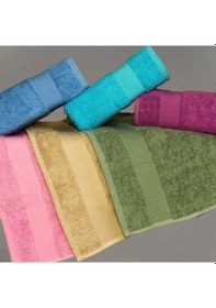 Resim Bimar Bukle Dray El Ve Yüz Havlusu 50 X 80 Cm X 12 Adet Çok Renkli 