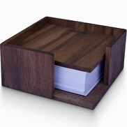 Resim WOODSAKA Ceviz Küp Not Kağıdı Kutusu 