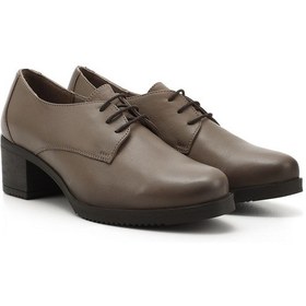 Resim Gönderi R Kadın Vizon Antik Bağcıklı Orta Kalın Topuklu Hakiki Deri Oxford Ayakkabı Gdza13424230 vizon 