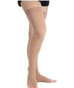 Resim Ccl2 Diz Üstü Burnu Açık Çorabı Bej Numara 6 