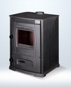 Resim Sürel 5122 Mini Ultra Şömine Camlı Soba Tuğlalı Soba Kömür Sobası 