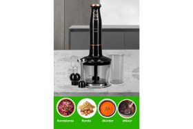 Resim Goldmaster Cookblack 23 Parça Airfryer Sıcak Hava Fritöz Avantajlı Elektronik Evlilik Paketi Mutfak Çeyiz Seti 