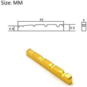 Resim Jeemson Elektro Bas Gitar İçin 4 Telli Yuvarlak Delikli Bakır Altın Kaplama Teli Bağlama 38/42mm 