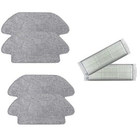 Resim Mop Pro Seti: 4 Adet Fiber Mop Bezi - 2 Adet Hepa Filtre 