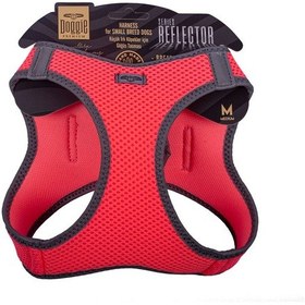 Resim Doggie Havalı Dokuma Reflektör Serisi Küçük Irk Göğüs Tasması Pembe M-38-44Cm Pembe 