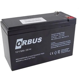 Resim ORBUS 12V 9 AH AKÜ KURU TİP (BÜYÜK FİŞLİ) (150*65*90) (2.40 KG) TSE'Lİ 