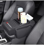 Resim Dashanshop Siyah Dayanıklı Deri Kolçak Yastığı Sakluz Cebi İle Ergonomik Araç İçi Aksesuarı 