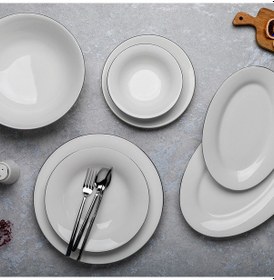 Resim Aryıldız AR038130 Capella Silver 30 Parça Yemek Takımı 