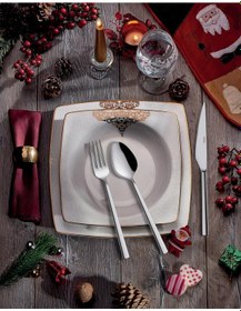 Resim Onon Solingen Olimpos 6 Kişilik 18 Parça Çatal Kaşık Bıçak Takımı 