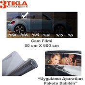 Resim Oto/ev Cam Filmi 50cmx600cm Light Black 
