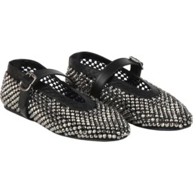 Resim Bueno Shoes Gümüş Taşlı Deri Kadın Babet 39WA5860 39WA5860 
