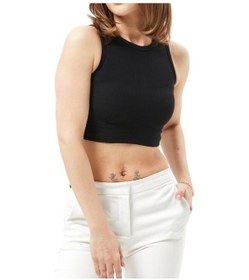Resim Eylül Moda Kadın Siyah Crop Top 