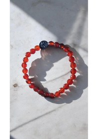 Resim Doğaltaş Bileklik Kırmızı 