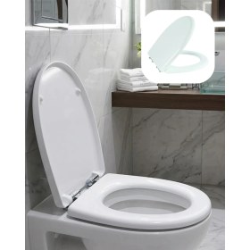 Resim Hsc Bilişim Universal Klozet Kapak Seti Kaydırmaz Alt Yüzey Kolay Temizlik Banyo Aksesuarı 