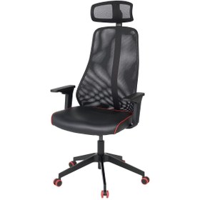 Resim IKEA oyuncu sandalyesi, Bomstad beyaz, açık gri, siyah 