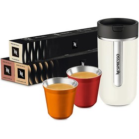 Resim Nespresso F541 Kahve Köşesi Seti Beyaz 