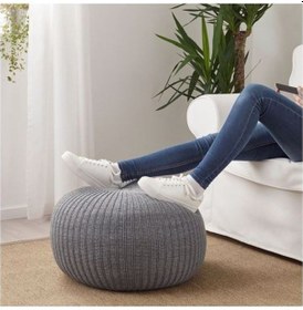 Resim Puf 56 Cm Gri Renk Meridyendukkan Ev Dekorasyon Poliüretan Sünger Puf 