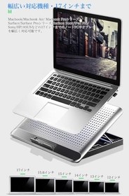 Resim Sonia SN-F304 Dizüstü Bilgisayar Soğutucu Standı, Alüminyum Alaşımlı, Ayarlanabilir Açı, Sessiz Fan, Hafif ve Ergonomik Tasarım 