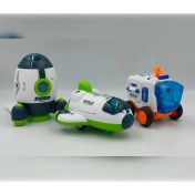 Resim Vardem Oyuncak Astronot Figürlü Üçlü Uzay Aracı Seti 