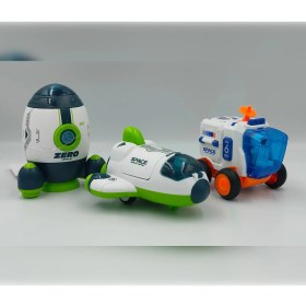 Resim Vardem Oyuncak Astronot Figürlü Üçlü Uzay Aracı Seti 