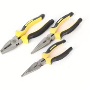Resim 1 adet, 15,24 cm, tel pense ile sivri uçlu pense, ağır hizmet tipi CRV çelik, ergonomik yumuşak saplı, emniyetli omurga - kesme, bükme, ev işleri, balıkçılık, takı yapımı için ideal sivri uçlu pense 