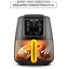 Resim Air Pro Cook Köz Xl Airfryer Black Gold 4 Kişilik 