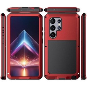 Resim Samsung Galaxy S24 Ultra İçin Ağır Hizmet Tipi Metal Kasa Dış Mekan Sporları 360 Tam Vücut Koruyucu Kapak Alüminyum Alaşımlı Metal Kasa Toza Dayanıklı Ağır Hizmet Tipi Darbeye Dayanıklı 