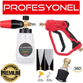 Resim Bosch Uyumlu Basınçlı Yıkama Makinesi Için Köpük Tabancası Set Foam Lance Foam Canon 