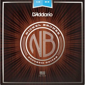 Resim D'Addario NB1253 Nickel Bronze Akustik Gitar Teli - Light (12-53) 