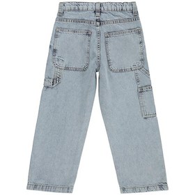 Resim Civil Boys Erkek Çocuk Yan Cepli Baggy Kalıp 6-9 Yaş Pantolon Kot - Mavi Buz Mavi 