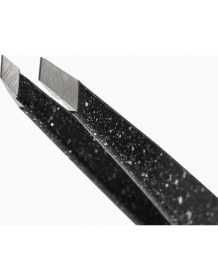Resim Tweezerman Slant Tweezer Eğik Uçlu Cımbız Dusted Onyx Ödüllü Tasarım 