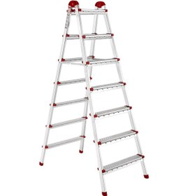 Resim Hkm Ticaret Ayyıldız 7+7 Basamak Çift Çıkışlı Profil Merdiven 