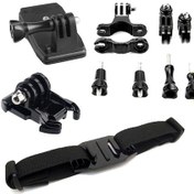 Resim Gopro Hero 7 Aksiyon Kamera Uyumlu 8 Parça Motor Bisiklet Seti 