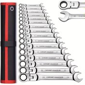 Resim 8 adet / 9 adet / 10 adet / 12 adet / 14 adet / 16 adet Donanım Araçları DIY Tırmık Hızlı 180 ° Sallanan Aktivite Seti Çok Fonksiyonlu Anahtar Endüstriyel İş Tasarrufu Metrik Otomatik Tamir Ekipmanı Bakım El Aletleri Seti 