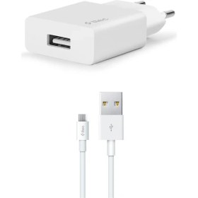 Resim Ttec Smart Fast Charger 2.1A Usba To Micro Kablolu Seyahat Şarj Aleti Set Beyaz 