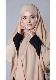 Resim Hürrem Bone Yavruağzı Pratik Hazır Geçmeli Tesettür Eşarp Medine İpeği Bağcıklı Sufle Hijab 2301 35 