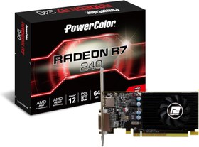 Resim PowerColor R7 240 2GBD5-HLEV2 64 Bit 2 GB GDDR5 Ekran Kartı 