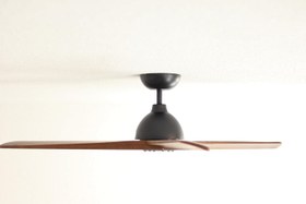 Resim Lypsi Tavan Vantilatörü 142 cm, DC Motor, Uzaktan Kumandalı, Siyah/Ahşap 