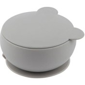 Resim Oioi Silikon Kapaklı Kase Powder Grey 