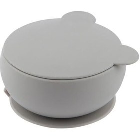 Resim Oioi Silikon Kapaklı Kase Powder Grey 