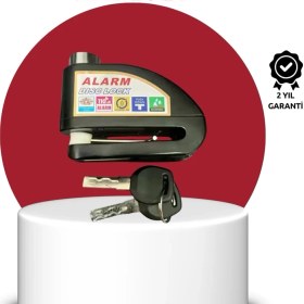 Resim Epilons Güvenlik Sensörlü Alarmlı Disk Kilidi Motosiklet ve Bisiklet Için 