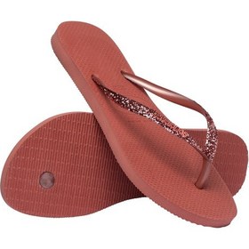 Resim Havaianas Slım Glıtter Iı Simli Parlak Parmak Arası Terlik 4146975 4146975 1121 Kil Rengi 