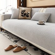 Resim 1 adet Lüks Şenil Koltuk Kılıfı, Çağdaş Tarz, Her Mevsim Kalınlaştırılmış Kaymaz Malzeme, Evcil Hayvan Dostu, Makinede Yıkanabilir, 400-450gsm Polyester Kumaş Oturma Odası Yatak Odası Mutfak Otel Dekoru, Evcil Hayvan Dostu Kılıf | Minimalist Tasarım | Makinede Yıkanabilir Kılıf, Koltuk Kılıfları 