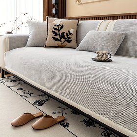 Resim 1 adet Lüks Şenil Koltuk Kılıfı, Çağdaş Tarz, Her Mevsim Kalınlaştırılmış Kaymaz Malzeme, Evcil Hayvan Dostu, Makinede Yıkanabilir, 400-450gsm Polyester Kumaş Oturma Odası Yatak Odası Mutfak Otel Dekoru, Evcil Hayvan Dostu Kılıf | Minimalist Tasarım | Makinede Yıkanabilir Kılıf, Koltuk Kılıfları 